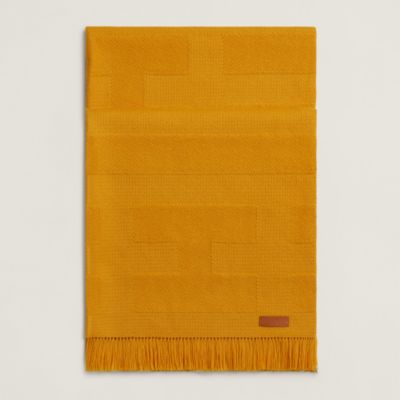 HERMES◼️カシミヤマフラー◼️イエロー イエロー - レディス, スカーフ、ショール＆マフラー, カシミア